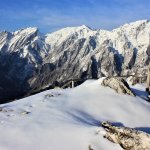 La vetta dell'Orto botanico innevata | Foto Orto Botanico Pellegrini - Ansaldi